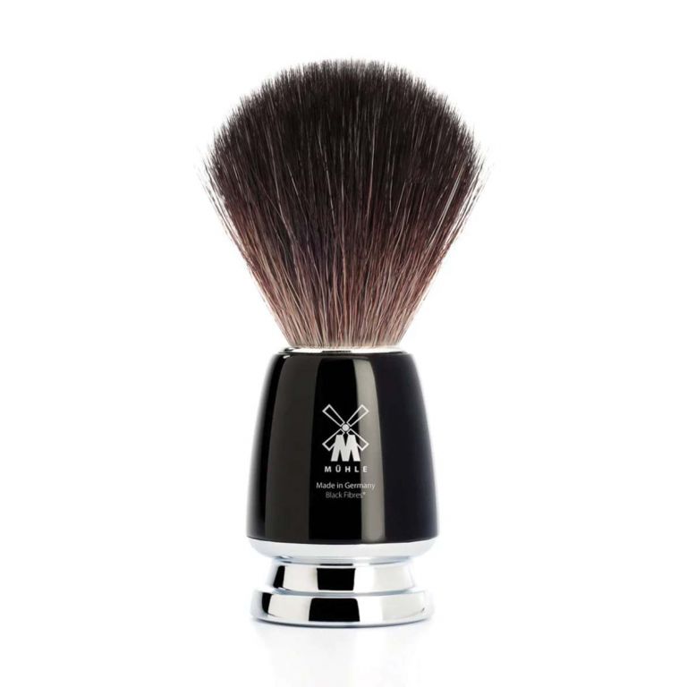 Muhle Black Fibre Shaving Brush - Rytmo - Black Resin (M)