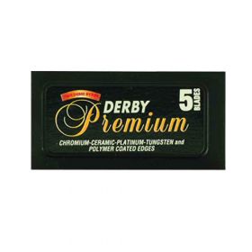 Derby Premium Double Edge Scheermesjes Zwart 5 stuks