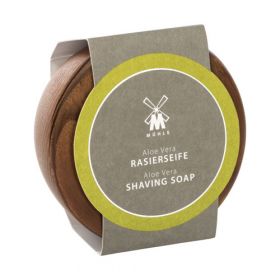 Mühle Aloe Vera Shaving Soap in Wooden Bowl 65 gr.
