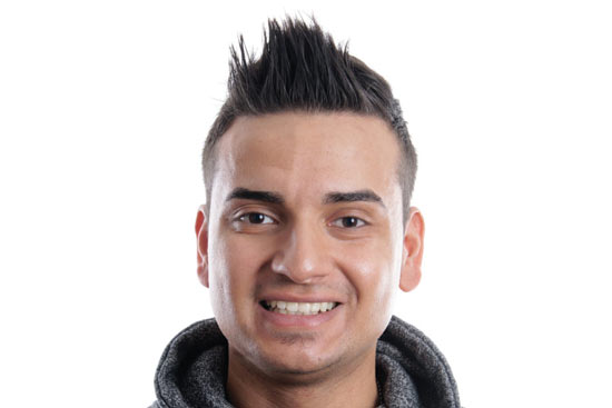 spiky hair